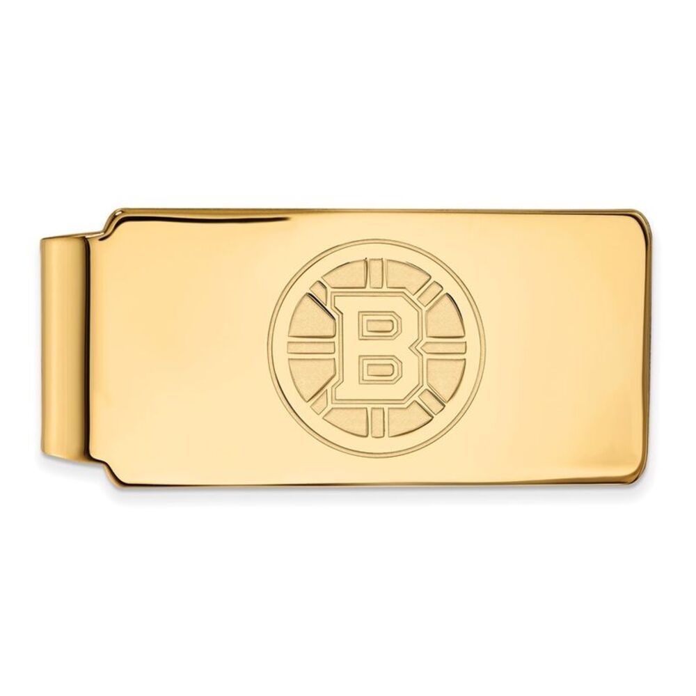 10k Yellow Gold NHL Boston Bruins Money Clip
